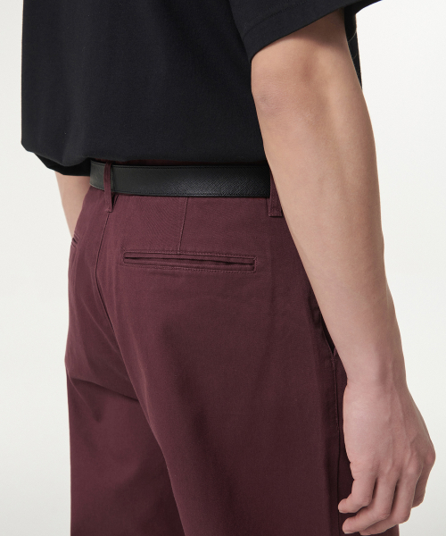 MUSINSA STANDARD（ムシンサスタンダード）の「ワンタックレギュラーフィットチノパンツ[バーガンディ]（その他パンツ・メンズ・その他・27/28/29/36/34/32/30/31/33/38/42）」の6枚目の写真