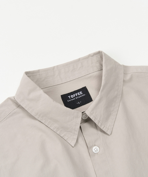 TOFFEE（トフィー）の「ポケットクロップシャツ (ライトグレー)（シャツ/ブラウス・メンズ・その他・MEDIUM/LARGE/X-LARGE）」の2枚目の写真