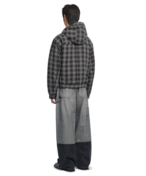 NOMANUAL(NOMANUAL)の「CHECK HOODED JACKET - BLACK(その他アウター・レディース・その他・SMALL/MEDIUM/LARGE)」の4枚目の写真
