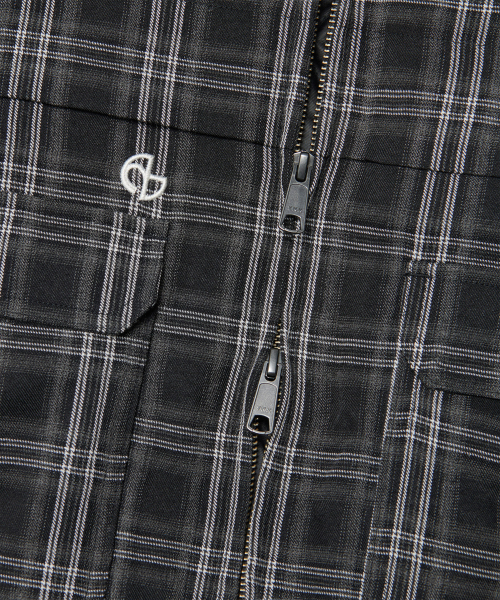 NOMANUAL(NOMANUAL)の「CHECK HOODED JACKET - BLACK(その他アウター・レディース・その他・SMALL/MEDIUM/LARGE)」の6枚目の写真