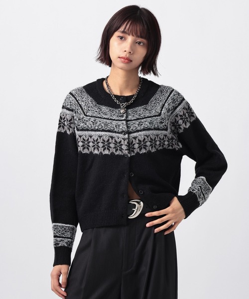 PAGEBOY(ページボーイ)の「ノルディックコンパクトカーディガン(カーディガン/ボレロ・レディース・ブラック/グレー/ネイビー・FREE)」の15枚目の写真