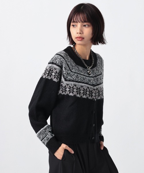 PAGEBOY(ページボーイ)の「ノルディックコンパクトカーディガン(カーディガン/ボレロ・レディース・ブラック/グレー/ネイビー・FREE)」の16枚目の写真
