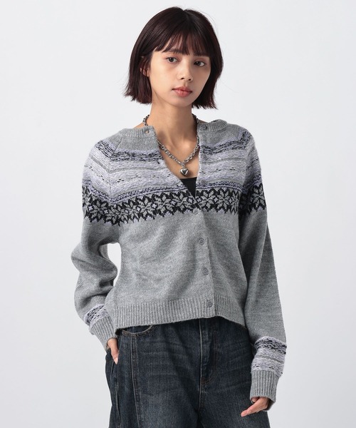 PAGEBOY(ページボーイ)の「ノルディックコンパクトカーディガン(カーディガン/ボレロ・レディース・ブラック/グレー/ネイビー・FREE)」の22枚目の写真