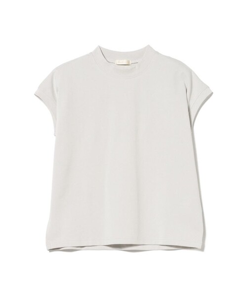 BEAMS HEART（ビームスハート）の「ハイネック フレンチスリーブ プルオーバー（Tシャツ/カットソー・レディース・グレー/オフホワイト/ブラック/その他・FREE）」の2枚目の写真
