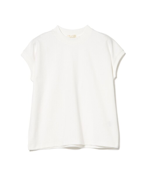 BEAMS HEART（ビームスハート）の「ハイネック フレンチスリーブ プルオーバー（Tシャツ/カットソー・レディース・グレー/オフホワイト/ブラック/その他・FREE）」の13枚目の写真