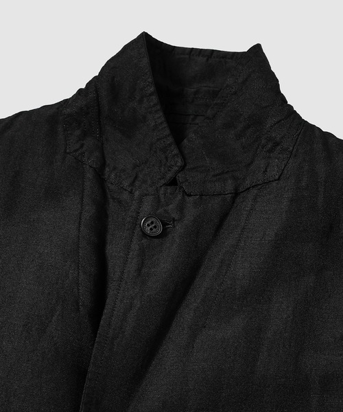 COMME des GARCONS HOMME(コム デ ギャルソン・オム)の「ESTEL LINEN GARMENT DYE JACKET(テーラードジャケット・メンズ・ネイビー/ブラック・S/M/XS/L)」の4枚目の写真