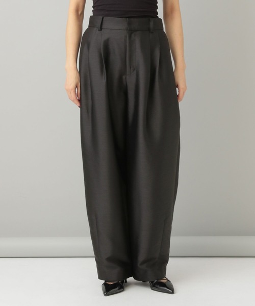 A part by（アパートバイ）の「シルクウールライクコクーンパンツ（その他パンツ・レディース・アイボリー/ブラック・MEDIUM/SMALL）」の9枚目の写真