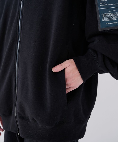 N.HOOLYWOOD（N.ハリウッド）の「【N.HOOLYWOOD】別注 9256-BL01-901 ZIP HOODIE（パーカー・メンズ・ブラック/グレー・36/38/40）」の7枚目の写真