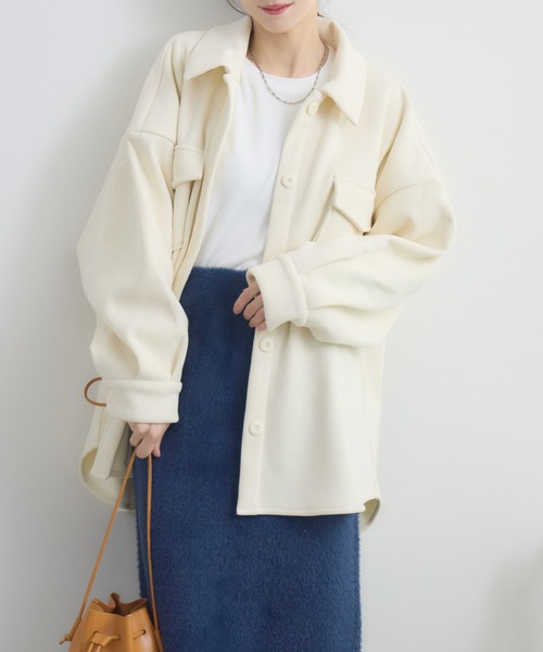 RU.TI.LE（ルチル）の「【RU.TI.LE】裏起毛コーデュロイジャケット（その他アウター・レディース・ブラック/アイボリー・MEDIUM）」の13枚目の写真