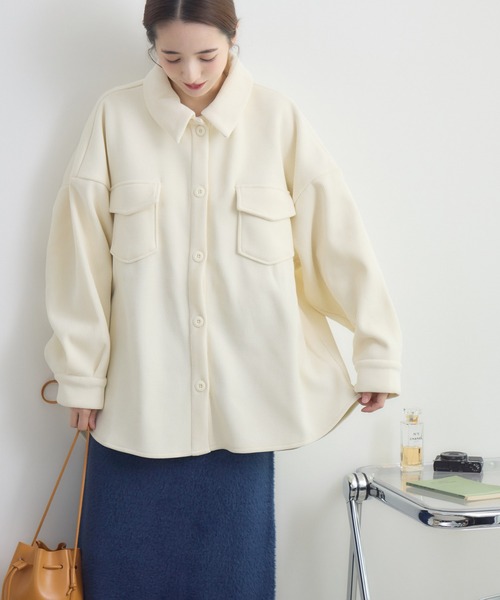 RU.TI.LE（ルチル）の「【RU.TI.LE】裏起毛コーデュロイジャケット（その他アウター・レディース・ブラック/アイボリー・MEDIUM）」の14枚目の写真