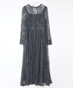 レースシャーリングワンピース（ワンピース）｜anuans（アニュアンス