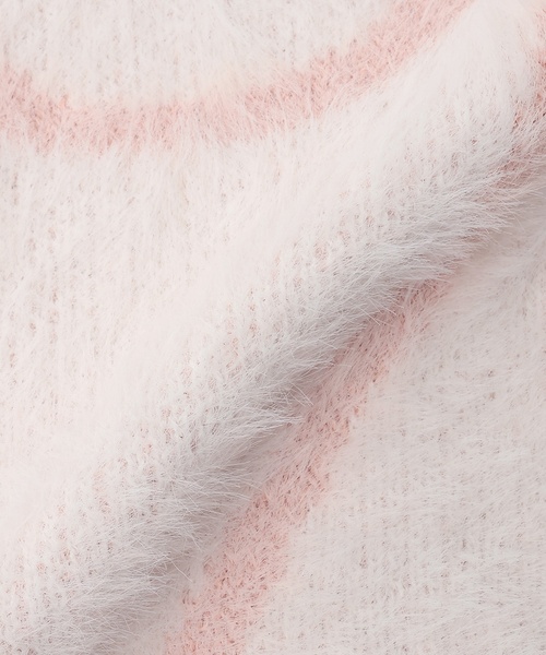 petit main（プティマイン）の「【リンク】シャギーニット柄カーディガン（カーディガン/ボレロ・キッズ・アイボリー/ブルー・M(100-110cm)/L(120-130cm)/S(80-90cm)）」の10枚目の写真