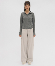 Lio side pocket pants (light gray)