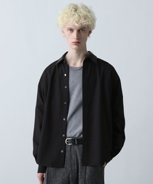 HARE | エリレザーチェックシャツ(HARE)(シャツ/ブラウス)