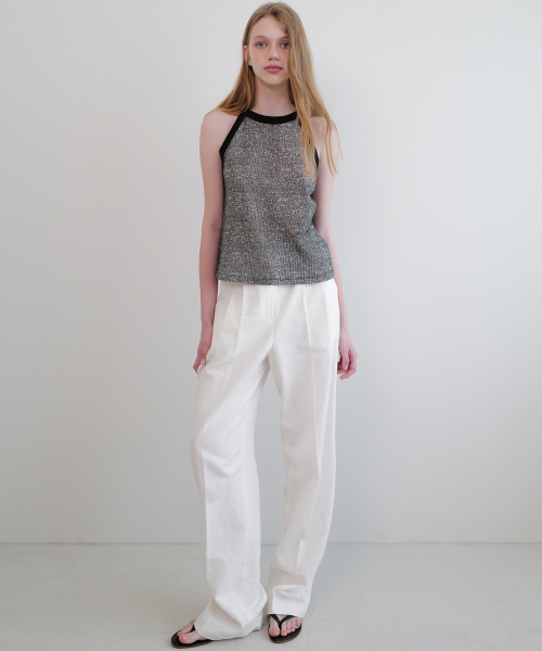 ANDNEEDS(アンドニーズ)の「Linen wide slacks (ivory)(スラックス・レディース・その他・MEDIUM/SMALL)」の4枚目の写真