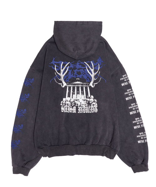 SCHISM INDUCING(スキズムインデューシング)の「MALEVOLENT HOODIE CHARCOAL(パーカー・レディース・その他・MEDIUM/LARGE)」の3枚目の写真