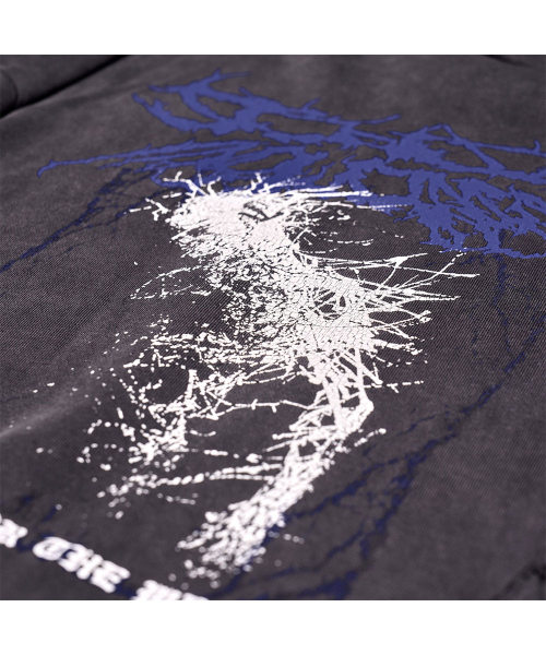 SCHISM INDUCING(スキズムインデューシング)の「MALEVOLENT HOODIE CHARCOAL(パーカー・レディース・その他・MEDIUM/LARGE)」の2枚目の写真