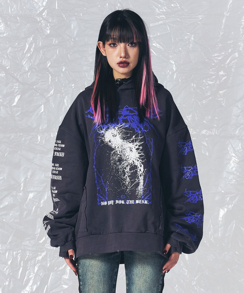 SCHISM INDUCING(スキズムインデューシング)の「MALEVOLENT HOODIE CHARCOAL(パーカー・レディース・その他・MEDIUM/LARGE)」の22枚目の写真