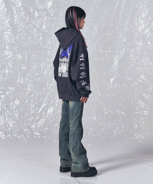 SCHISM INDUCING(スキズムインデューシング)の「MALEVOLENT HOODIE CHARCOAL(パーカー・レディース・その他・MEDIUM/LARGE)」の20枚目の写真