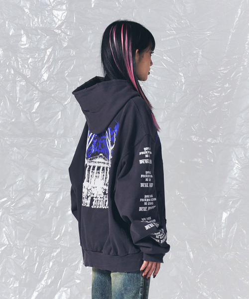 SCHISM INDUCING(スキズムインデューシング)の「MALEVOLENT HOODIE CHARCOAL(パーカー・レディース・その他・MEDIUM/LARGE)」の19枚目の写真