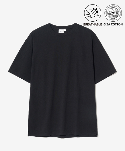YALE（イェール）の「[PREMIUM COTTON] ジャーナリストコットン半袖Tシャツ ブラック（Tシャツ/カットソー・レディース・その他・LARGE/MEDIUM/SMALL/X-LARGE）」の2枚目の写真