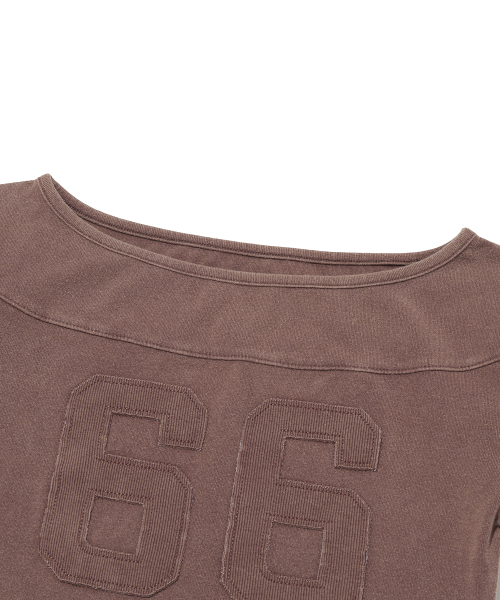 suade（スエード）の「66 WASHED LONG SLEEVE [BURGUNDY]（Tシャツ/カットソー・レディース・その他・SMALL/LARGE）」の3枚目の写真
