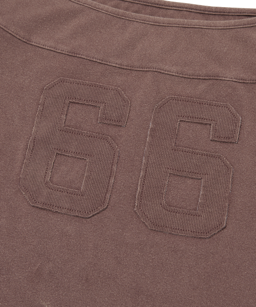 suade（スエード）の「66 WASHED LONG SLEEVE [BURGUNDY]（Tシャツ/カットソー・レディース・その他・SMALL/LARGE）」の4枚目の写真