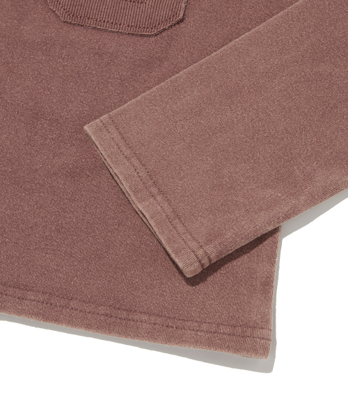 suade（スエード）の「66 WASHED LONG SLEEVE [BURGUNDY]（Tシャツ/カットソー・レディース・その他・SMALL/LARGE）」の5枚目の写真
