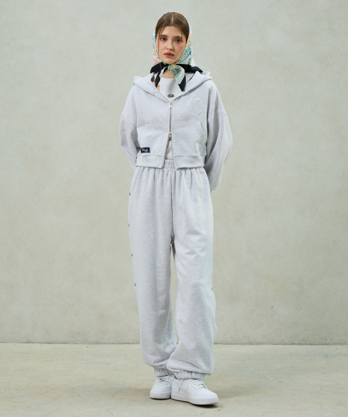 ARI(アリ)の「PITA SNAP OFF SWEAT PANTS / WHITE-MELANGE(スウェットパンツ・レディース・ライトグレー・FREE)」の7枚目の写真