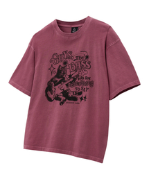 MOZMOZ（モズモズ）の「サムシングベース オーバーサイズ ピグメント 半袖Tシャツ ピンク（Tシャツ/カットソー）」