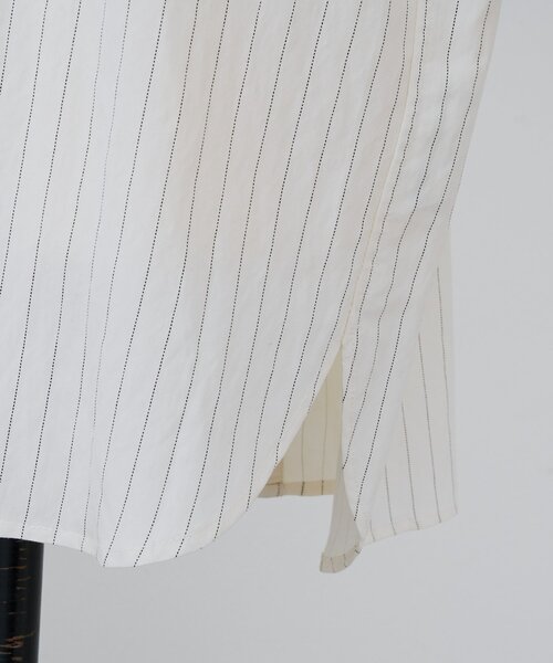 BEARDSLEY(ビアズリー)の「袖口ニットシャツ(シャツ/ブラウス・レディース・アイボリー/チャコールグレー・FREE)」の14枚目の写真