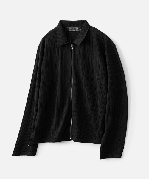 VASTIC(バスティック)の「ジップニットカーディガン_ブラック(カーディガン/ボレロ・メンズ・その他・MEDIUM/LARGE)」の2枚目の写真