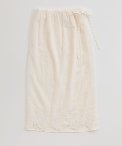 THE SHINZONE（ザ　シンゾーン）の「THE SHINZONE/シンゾーン　レースエプロンスカート　LACE APRON SKIRT　26SMSSK02　2点セット（スカート・レディース・ホワイト/ブラック・36）」の18枚目の写真