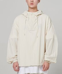 AKECII（アケシ）の「Active Pullover Hooded Anorak Cream（ナイロンジャケット）」