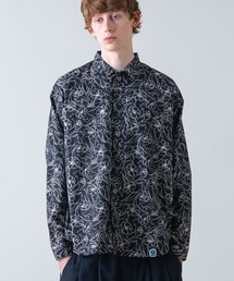 rehacer | rehacer : Floral Line Art Shirt / フローラル ライン アート リラックス シャツ(シャツ/ブラウス)