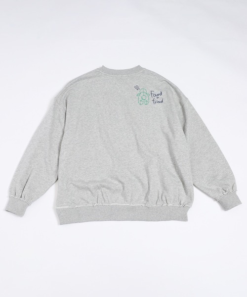 DOUBLE NAME（ダブルネーム）の「How to Capture a Dino. Heart 刺しゅうプルオーバー（スウェット・レディース・グレー/オフホワイト・FREE）」の16枚目の写真