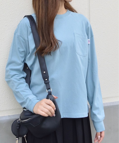 spiritoso（スピリトーゾ）の「USAコットン ロンT（Tシャツ/カットソー・レディース・カーキ/ブラック/ブルー系その他/パープル/ベージュ・FREE）」の14枚目の写真