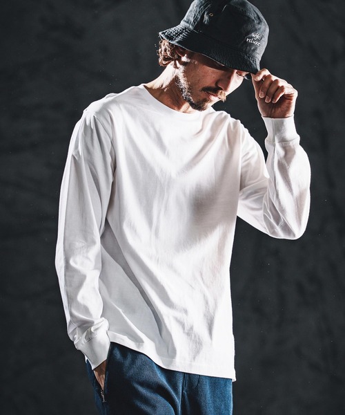 wjk reluxe(ダブルジェーケーリラックス)の「mlt5532-compact combed yarn LS tee ロングスリーブTシャツ(WR26S-28)(Tシャツ/カットソー・メンズ・ブラック/ネイビー/ホワイト・XL/L/M/S)」の5枚目の写真