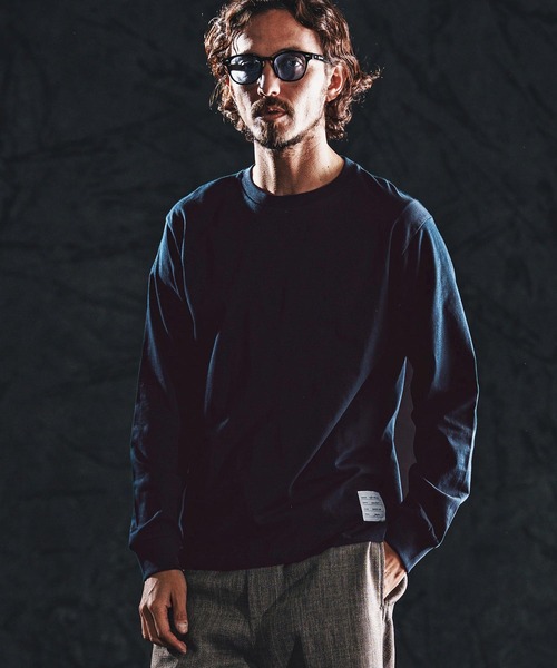 wjk reluxe(ダブルジェーケーリラックス)の「mlt5532-compact combed yarn LS tee ロングスリーブTシャツ(WR26S-28)(Tシャツ/カットソー・メンズ・ブラック/ネイビー/ホワイト・XL/L/M/S)」の9枚目の写真
