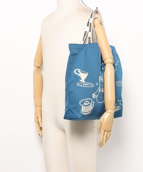 MOOMIN（ムーミン）の「【 MOOMIN / ムーミン 】 ムーミンロゴテープ　トートバッグ　WNI（トートバッグ・レディース・チャコール/ブルー/グリーン/レッド・FREE）」の5枚目の写真