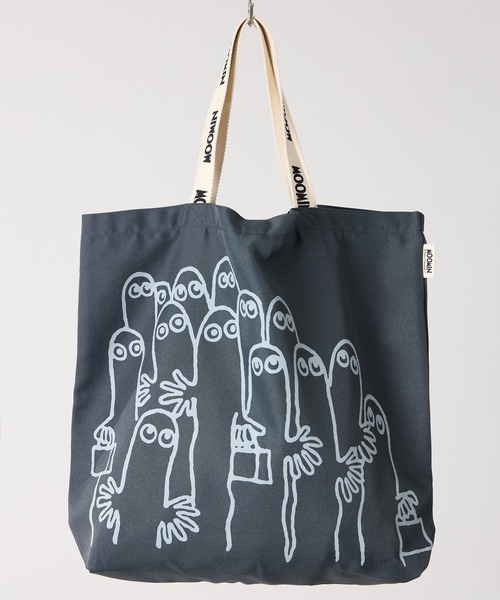 MOOMIN（ムーミン）の「【 MOOMIN / ムーミン 】 ムーミンロゴテープ　トートバッグ　WNI（トートバッグ・レディース・チャコール/ブルー/グリーン/レッド・FREE）」の2枚目の写真