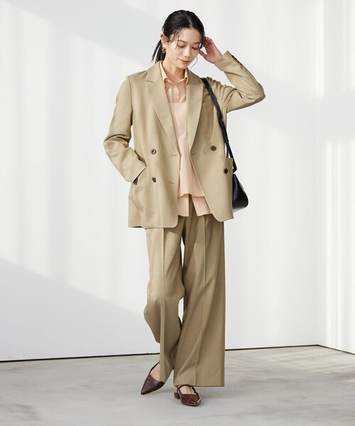 size SHORTあり］ラミーブレンド ダブル ジャケット（テーラード