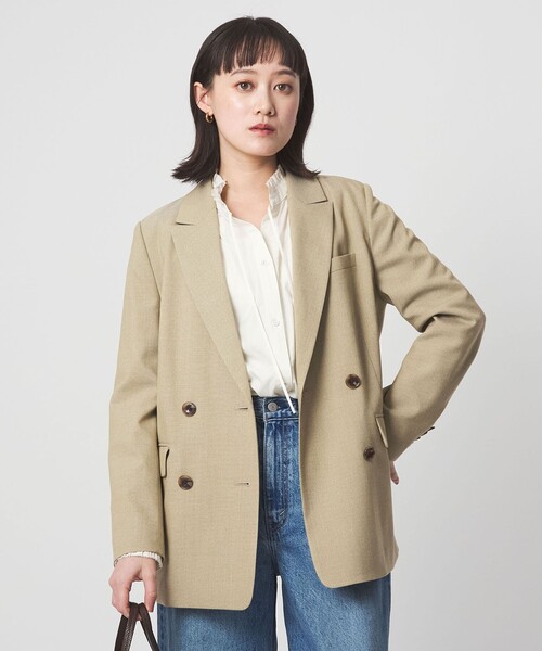 green label relaxingラミーブレンドダブルジャケット セール】［size SHORTあり］ラミーブレンド ダブル ジャケット