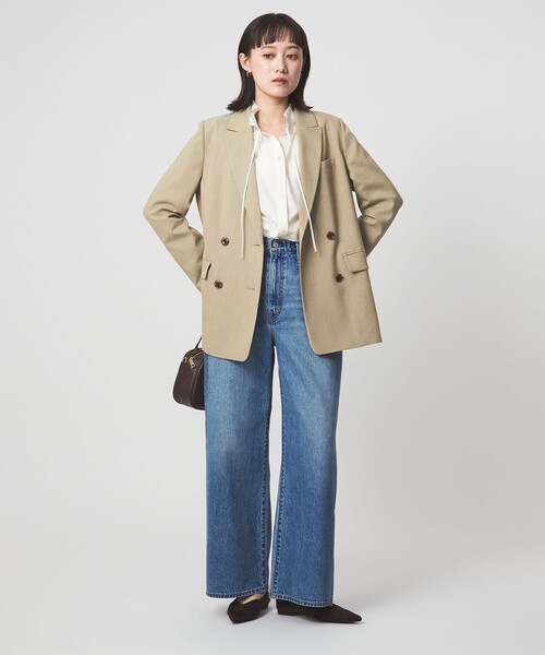 セール】［size SHORTあり］ラミーブレンド ダブル ジャケット