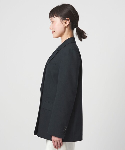 green label relaxing（グリーンレーベルリラクシング）の「［size SHORTあり］ラミーブレンド ダブル ジャケット（テーラードジャケット・レディース・ベージュ/ネイビー・SHORT/36/38）」の7枚目の写真