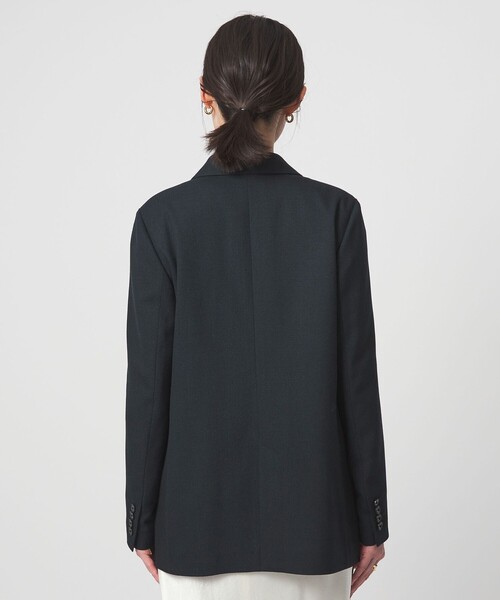 green label relaxing（グリーンレーベルリラクシング）の「［size SHORTあり］ラミーブレンド ダブル ジャケット（テーラードジャケット・レディース・ベージュ/ネイビー・SHORT/36/38）」の8枚目の写真