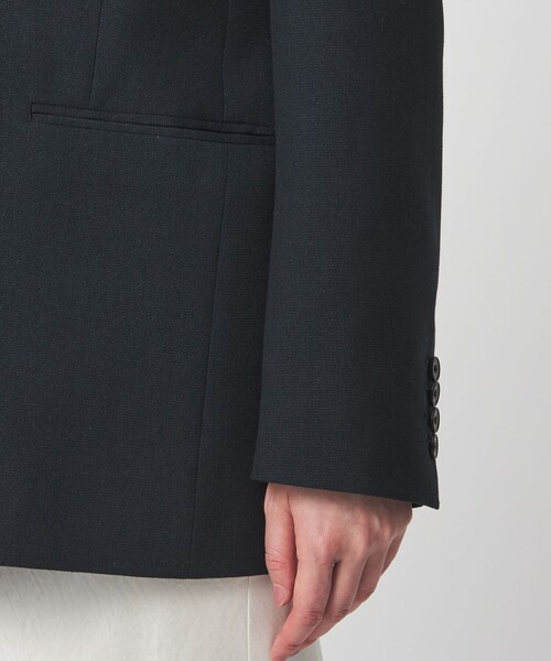 green label relaxing（グリーンレーベルリラクシング）の「［size SHORTあり］ラミーブレンド ダブル ジャケット（テーラードジャケット・レディース・ベージュ/ネイビー・SHORT/36/38）」の13枚目の写真