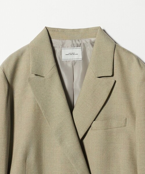 green label relaxing（グリーンレーベルリラクシング）の「［size SHORTあり］ラミーブレンド ダブル ジャケット（テーラードジャケット・レディース・ベージュ/ネイビー・SHORT/36/38）」の20枚目の写真