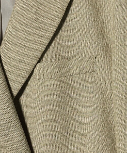 green label relaxing（グリーンレーベルリラクシング）の「［size SHORTあり］ラミーブレンド ダブル ジャケット（テーラードジャケット・レディース・ベージュ/ネイビー・SHORT/36/38）」の13枚目の写真