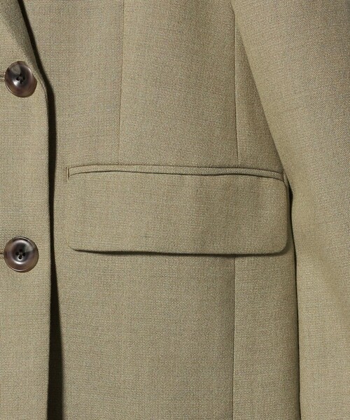 green label relaxing（グリーンレーベルリラクシング）の「［size SHORTあり］ラミーブレンド ダブル ジャケット（テーラードジャケット・レディース・ベージュ/ネイビー・SHORT/36/38）」の14枚目の写真